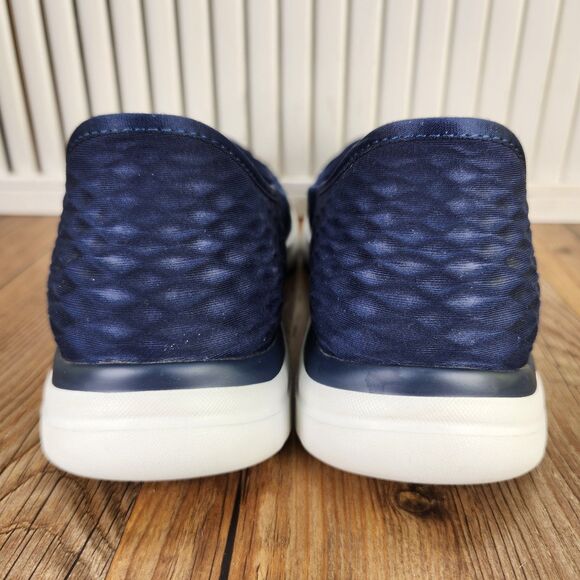 Skechers Slip-Ins On-The-Go Flex-Top Notch Womens Sz 8.5 Navy Blue Slip On Shoes - Picture 4 of 9